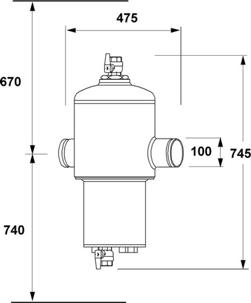 IMI-Hydronic-Engineering-IMI-PNEUMATEX-Abscheider-Zeparo-G-Force-W-ZG-100-W-DN-100-PN16-Schweissanschluss-30304121200 gallery number 1